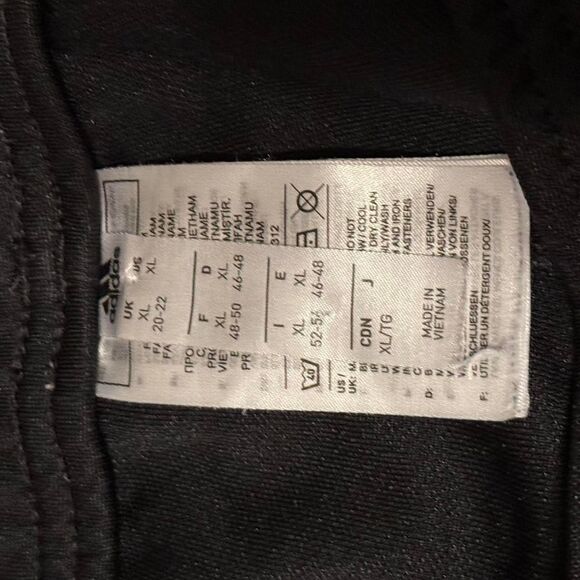 Adidas Three Stripe Sweatpants Joggers Messi Black / Pink XLarge - Picture 6 of 8